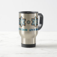 Låt det snöa Winter Helgdag Blue Snowflake Hanukka