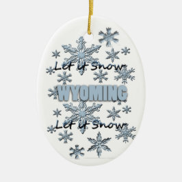 Låt det snöa Wyoming jul Ornament