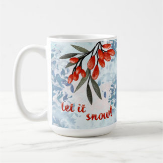 Låt det snöbär - Whimsiskt vinterkort Kaffemugg