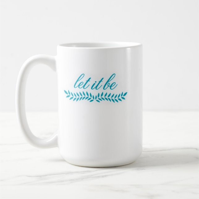 Låt det vara blå botanisk mugg (Vänster)
