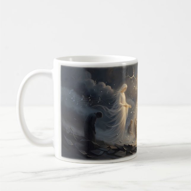 Låt det vara Celestial Dawn Healing Art Mugg (Vänster)