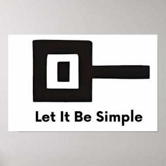 Låt det vara enkelt väggposter poster