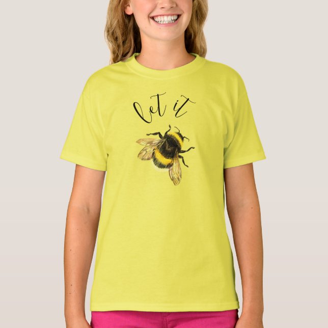 Låt det vara, humlor t shirt (Framsida)
