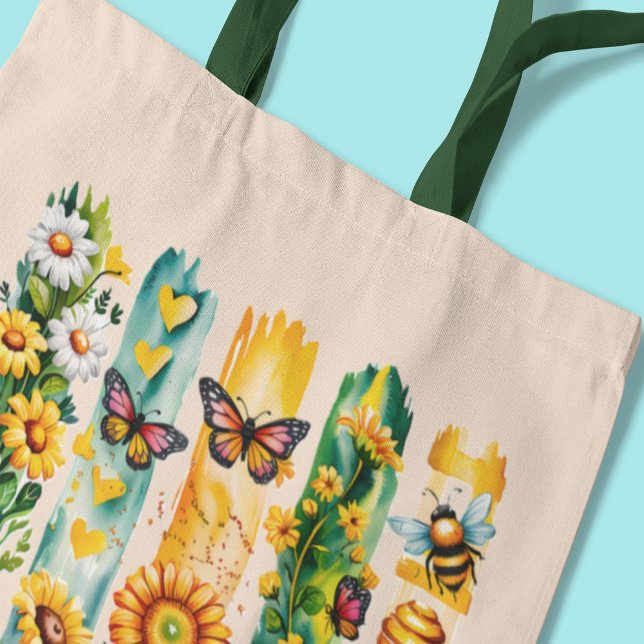 Låt det vara tygkasse (Let It Bee Tote Bag)