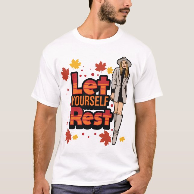 Låt dig själv ta över Thanksgivingen Thankf. T Shirt (Framsida)