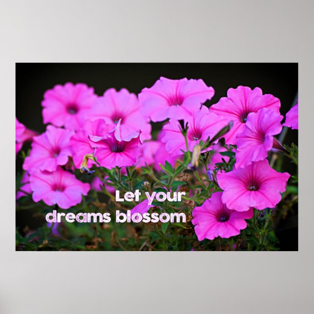 Låt din Dreams-Blommar Poster (Framsidan)