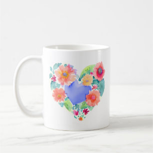 Låt din Dreams Bloom Blommigt Utandning Kaffemugg