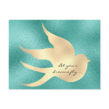 Låt din drömmares Grönt Fly Motivational Mint fåll