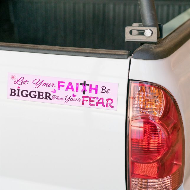 Låt din FAITH bli STÖRRE Bildekal (På lastbil)