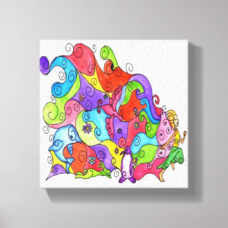 Låt din fantasi sjunka canvastryck