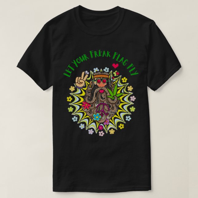 Låt din Freak flyga Flagga T Shirt (Design framsida)