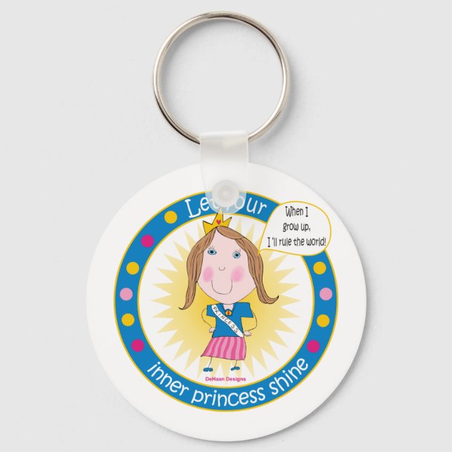 Låt din inre prinsessa Shine Keychain Nyckelring (Framsida)