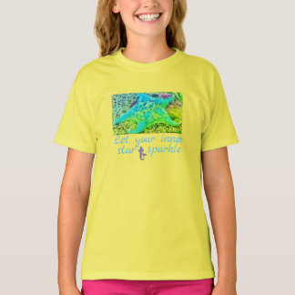 LÅT DIN INRE STAR-GNISTRA - STAR FISH - GIRL T SHIRT