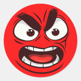 Låt din känslor springa-vild med detta djärva och runt klistermärke