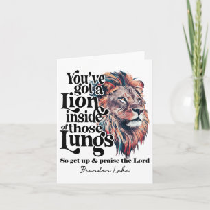 Låt din Lejona ut Brandon Sjö Merch plocka Jesus Kort