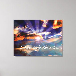 Låt Din Ljus Shine Thru Art Canvas