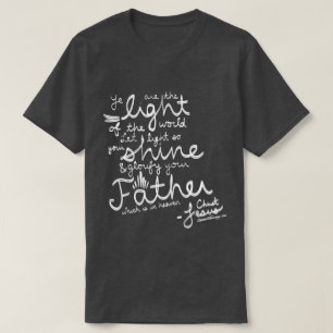 Låt din ljusa bibelskjorta för sken KJV T Shirt