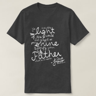 Låt din ljusa bibelskjorta för sken KJV T Shirt