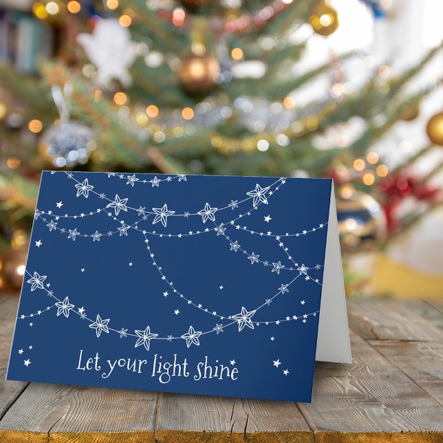 Låt din ljussken skina | Julhälsningar kort (Let Your Light Shine | Holiday Greeting Card)