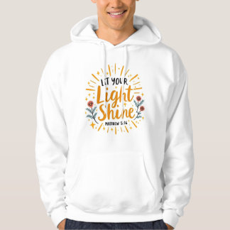 Låt din ljussken skina - Matthew 5:16 Manar-Shirt Hoodie