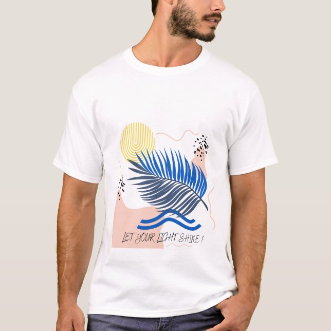 Låt din ljussken skina t shirt (Framsida)