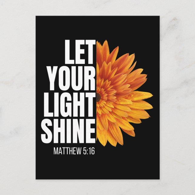 LÅT DIN LJUSSKINN VYKORT (Framsida)