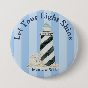 Låt din ljusskygg Matthew 5:16 Knapp
