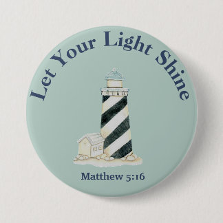 Låt din ljusskygg Matthew 5:16 Knapp