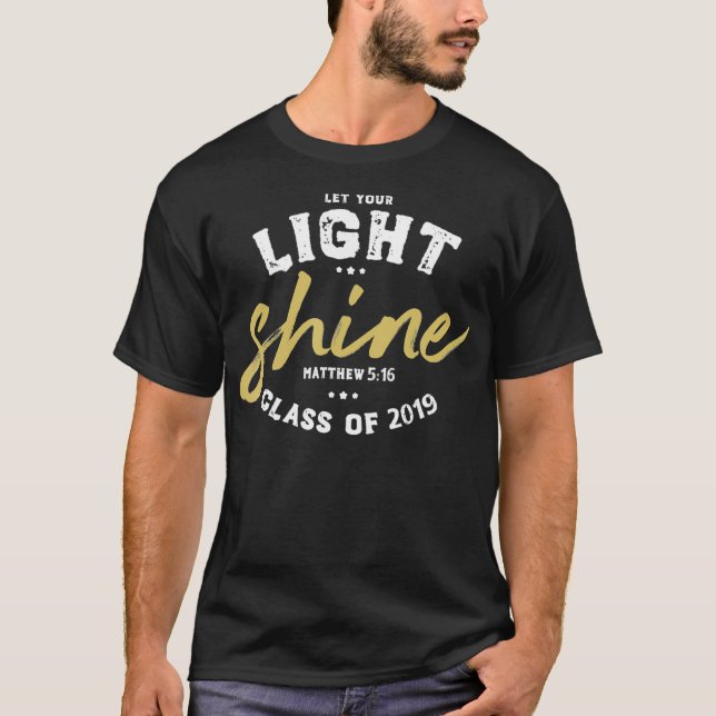 Låt din ljusskygg T Shirt Christian Studenten (Framsida)