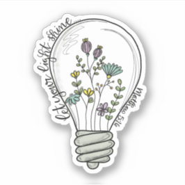 Låt din ljusskygg vinyletikett skäras av Anpassnin Klistermärken