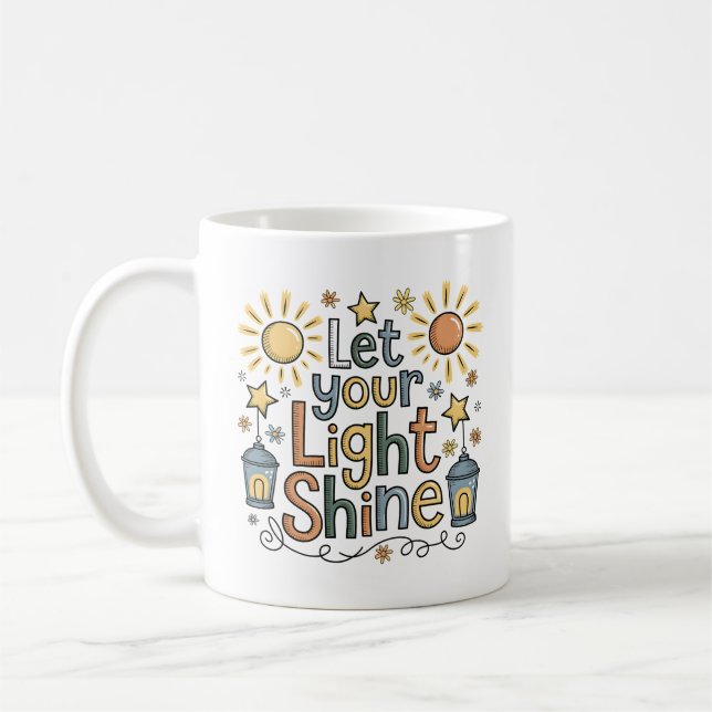 Låt din ljusskygga kristna kaffe Mugg (Vänster)