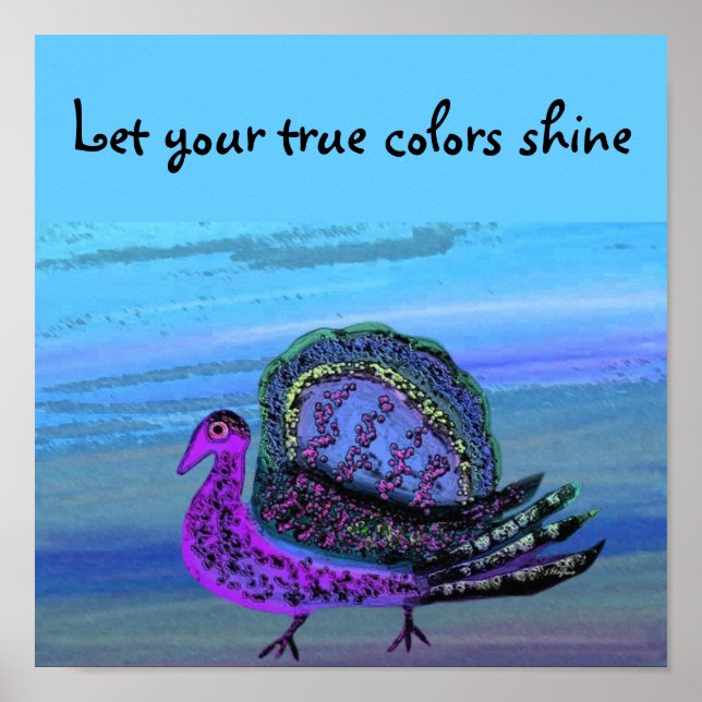 Låt din sanna färg skina poster (Framsidan)