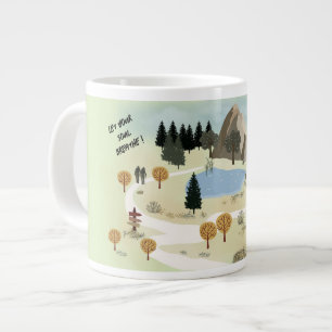Låt din själ Breathe Jumbo Mugg