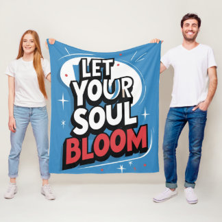 Låt din själsbloom - Mysigt inspiration Fleecefilt