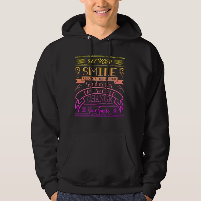 Låt din sjö förändra världen inspiration hoodie (Framsida)
