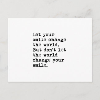 Låt din sjömil förändra världen vykort