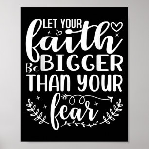 Låt din tro bli större än din fruktbara inspiratio poster
