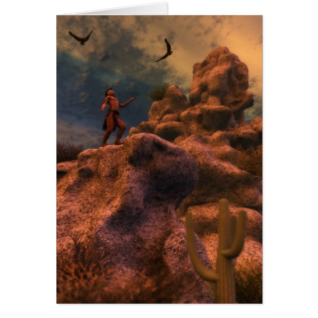 Låt dina andar Soar Hälsningskort (Framsidan)