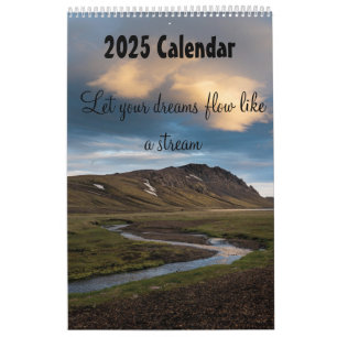 Låt dina drömmar flöda som en ström 2025 kalender