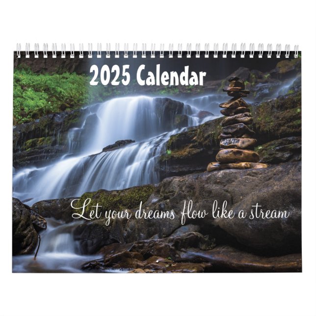 Låt dina drömmar flöda som en ström 2025 kalender (Omslag)