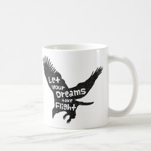 Låt dina drömmar flyga Flygande örn Kaffemugg