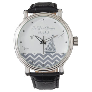 "Låt dina drömmar sätta segel"-Contemporary segelb Armbandsur