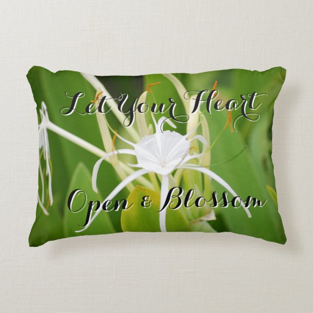 "Låt ditt hjärta" inspirationskälla Prydnadskudde (Framsidan)