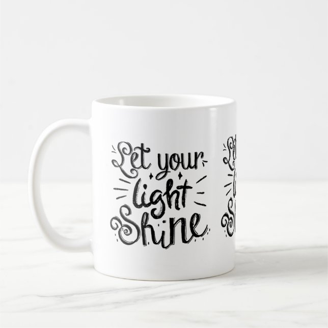 Låt ditt ljus lysa kaffemugg (Vänster)