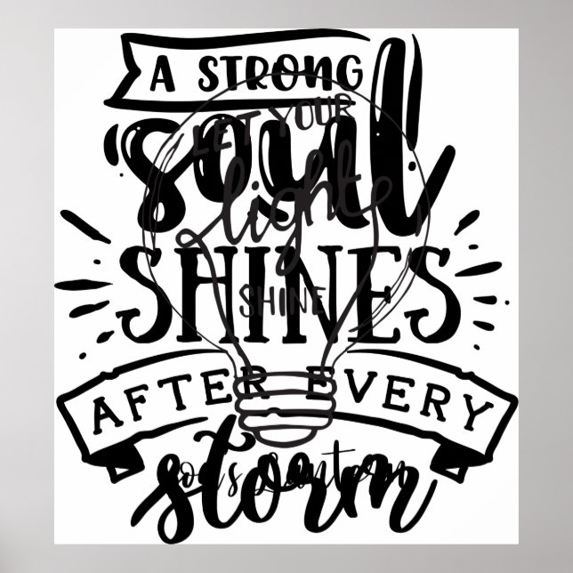 Låt ditt ljus skina med Guds landvinningar Poster (Framsidan)