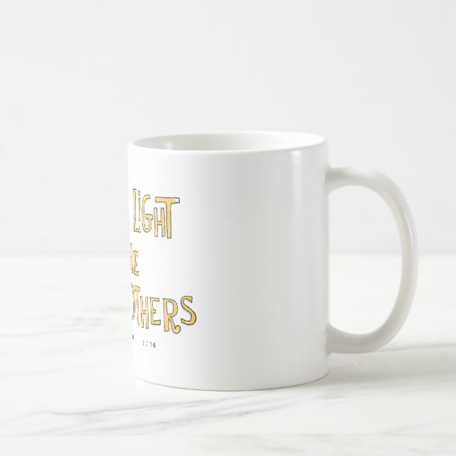 Låt ditt ljusa sken kaffemugg (Höger)