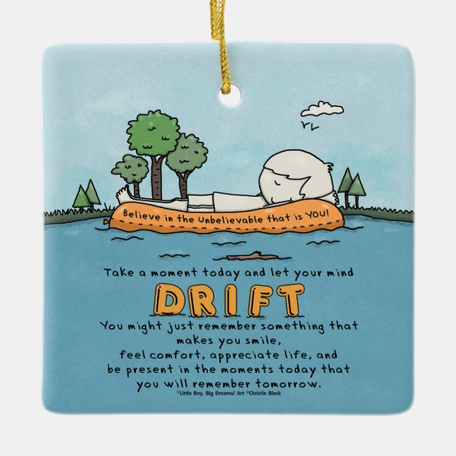 Låt ditt sinnelag vara julgransprydnad keramik (Framsida)