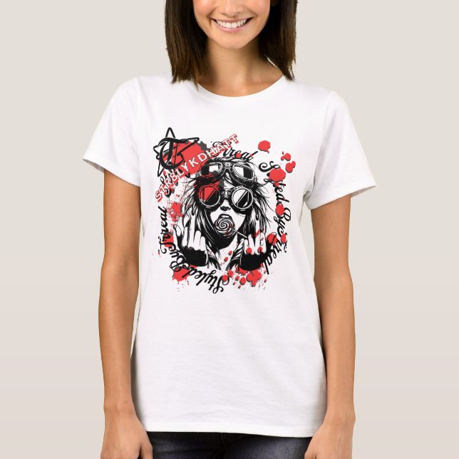 Låt ditt uttryck tala genom din mode t shirt (Framsida)