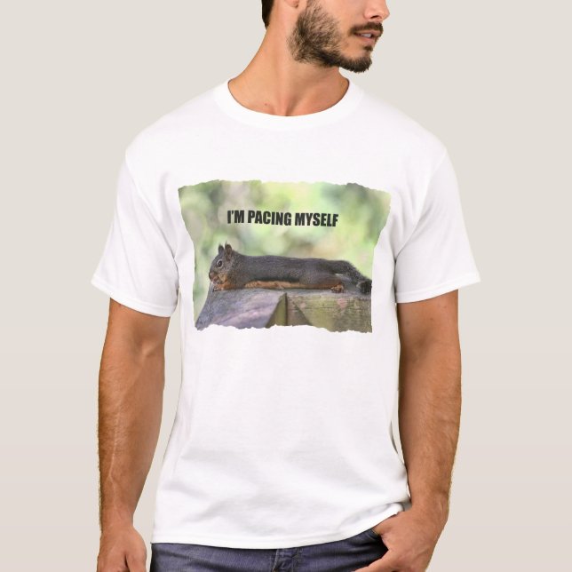 Lat ekorrefoto t-shirt (Framsida)