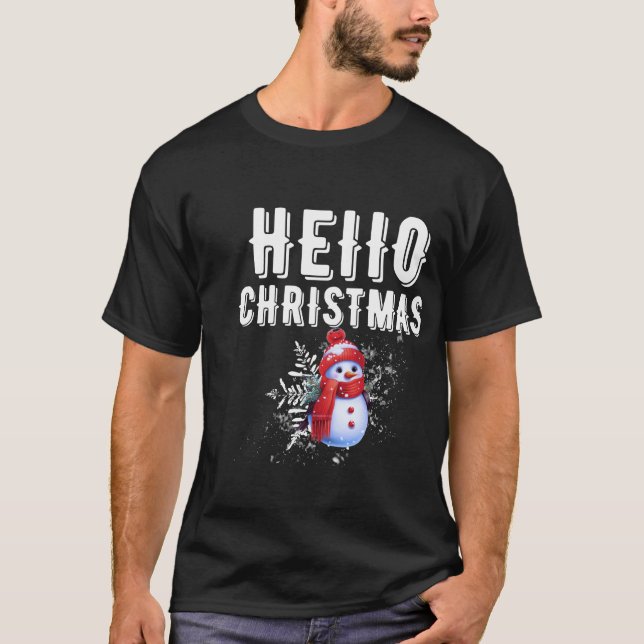 Låt er jul firande vara speciell med det här t shirt (Framsida)